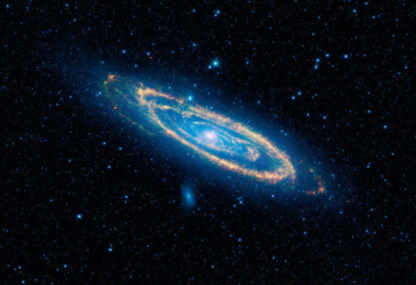 Az Androméda galaxis a WISE szemén keresztül